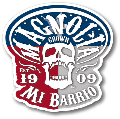 Magnolia Grown Texas OG Skull Vinyl Sticker